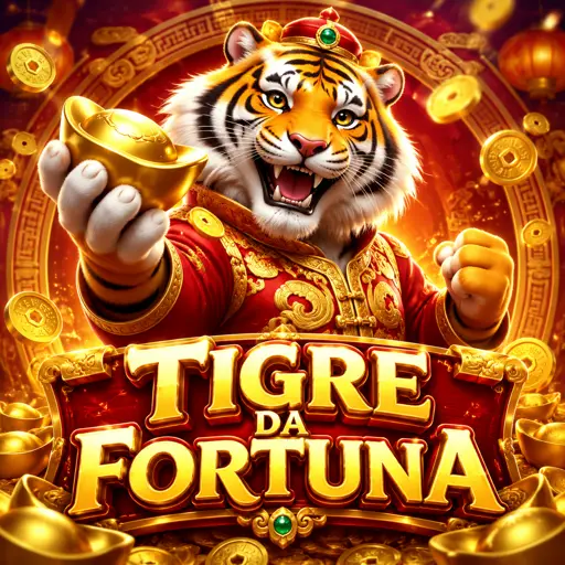 Tela do jogo Fortune Tiger com o tigre e os rolos 3x3