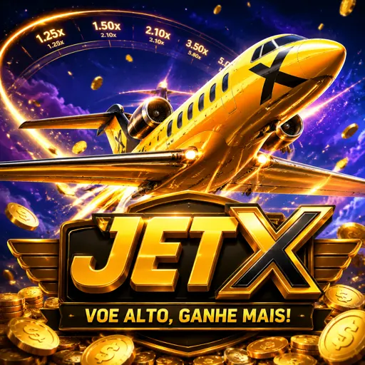 Foguete do JetX subendo com chamas enquanto o multiplicador cresce